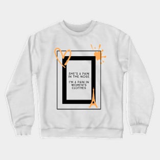 Paris Song Print Crewneck Sweatshirt